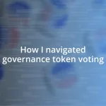 How I navigated governance token voting