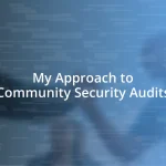 My Approach to Community Security Audits