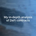 My in-depth analysis of DeFi contracts